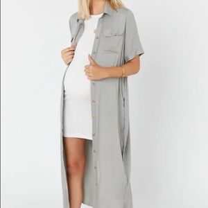 LEGOE. Heritage Lover Shirt Dress - Washed Sage